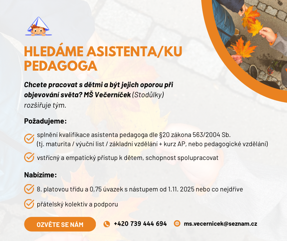 Inzerát - asistent/ka pedagoga