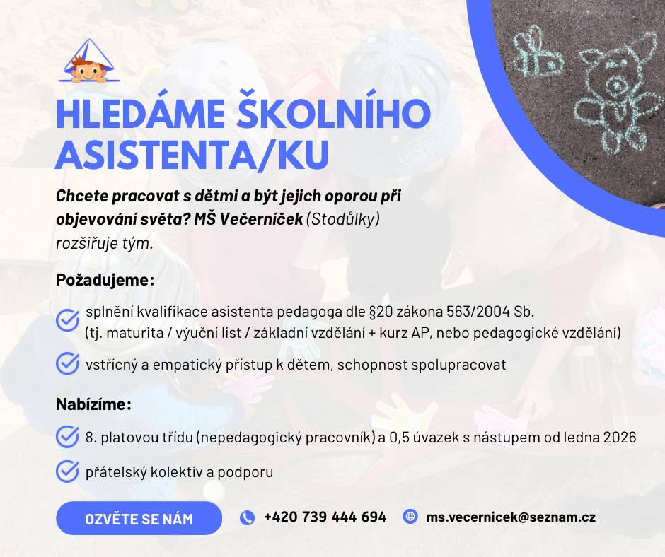 Inzerát - školní asistent/ka